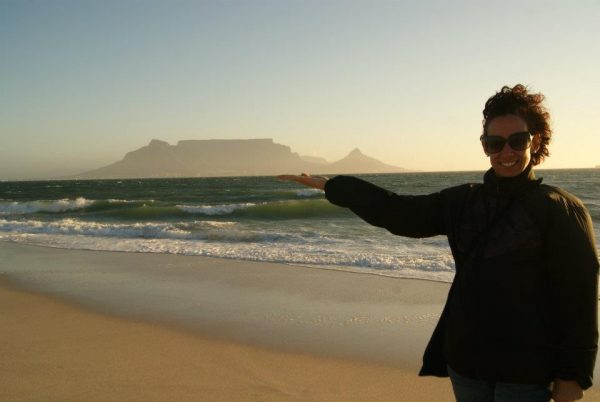 Table Mountain on my hand. By Craig Heldsinger